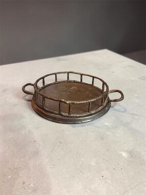 Hollywood Regency MCM brass tray vintage